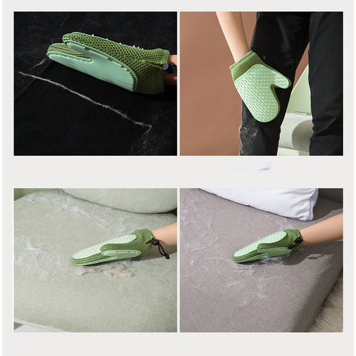 Massage Gloves and Pet Hair Removal Brushes